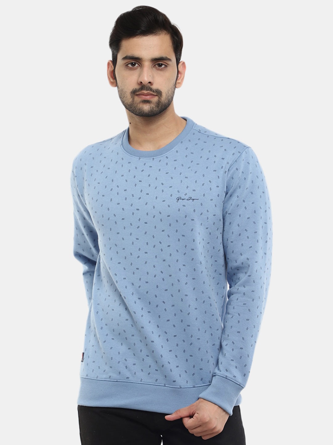 

V-Mart Men Printed Sweatshirt, Blue