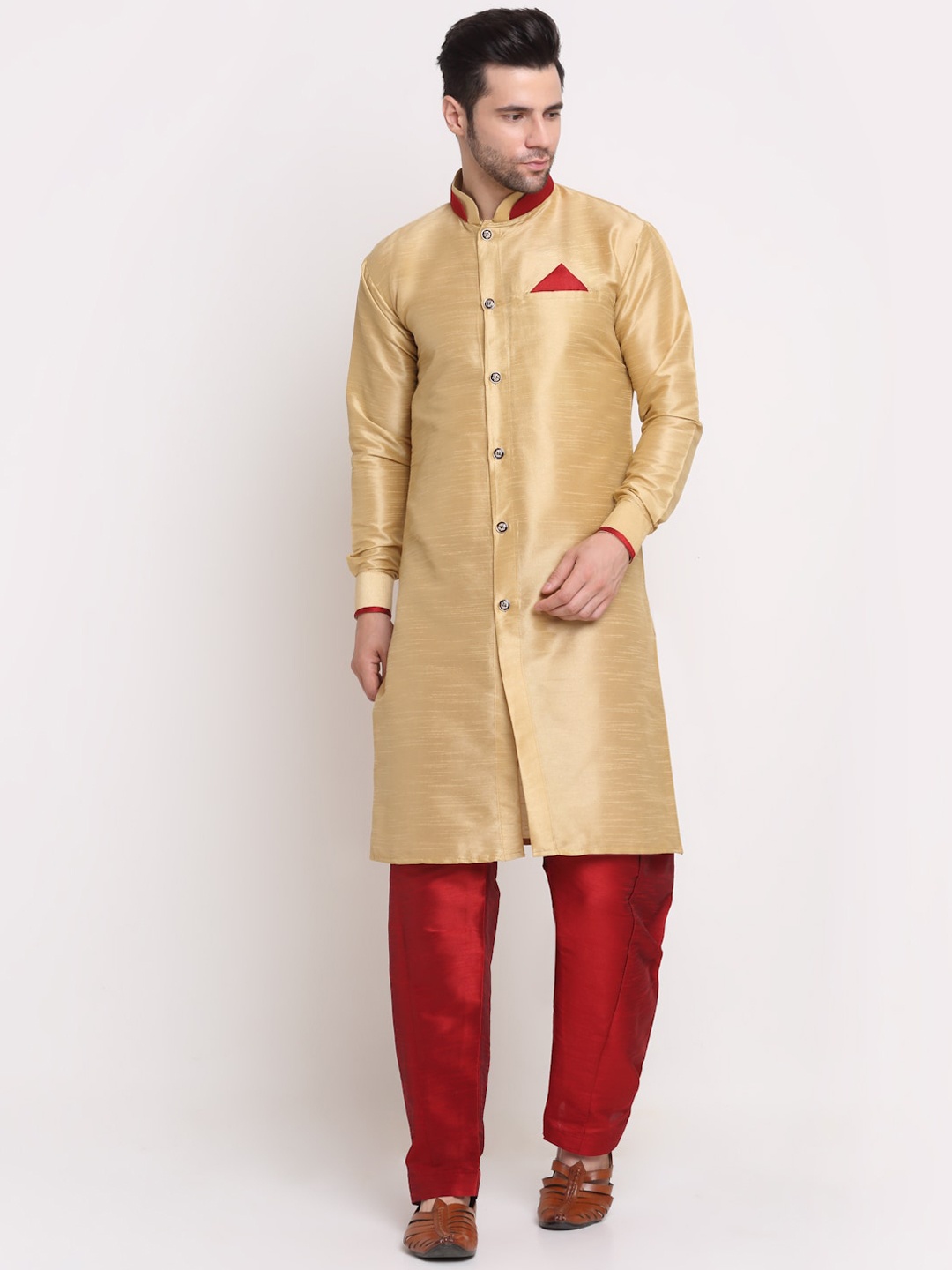 

Benstoke Men Kurta with Salwar, Gold