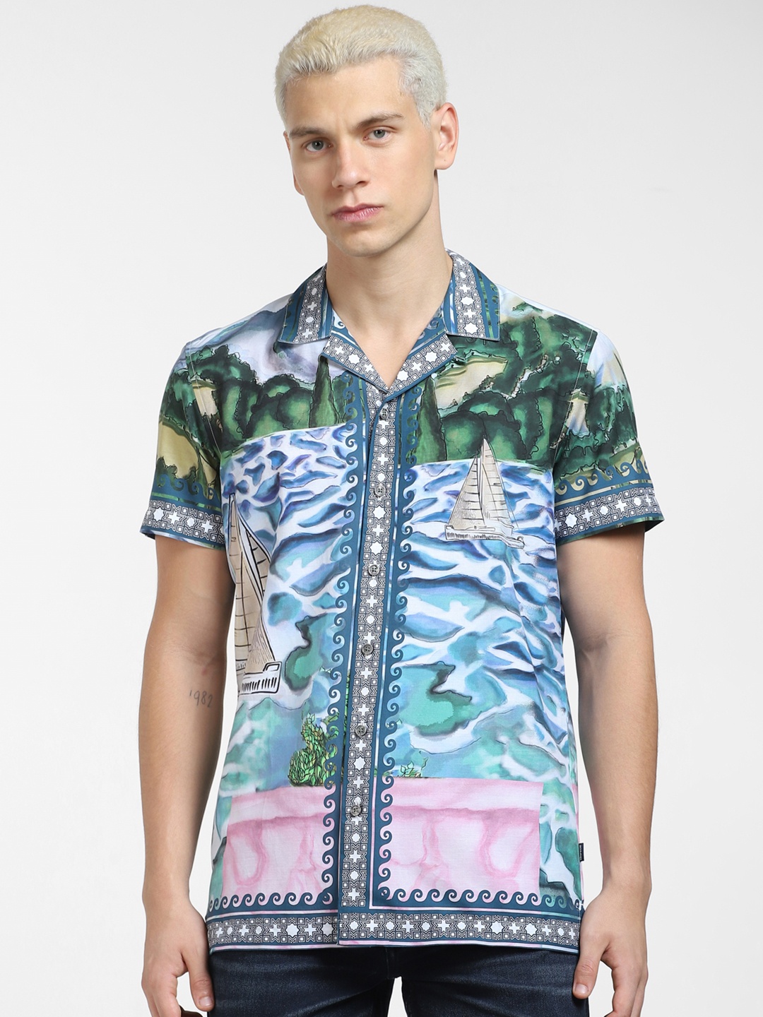 

Jack & Jones Men Printed Casual Shirt, Multi