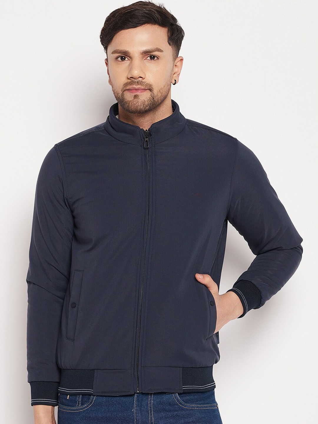 

Okane Men Reversible Bomber Jacket, Navy blue