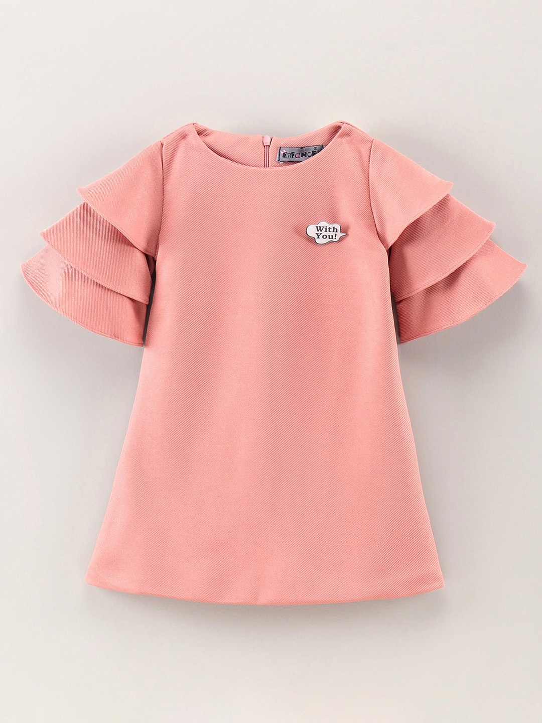 

Enfance Girl A-Line Dress, Peach