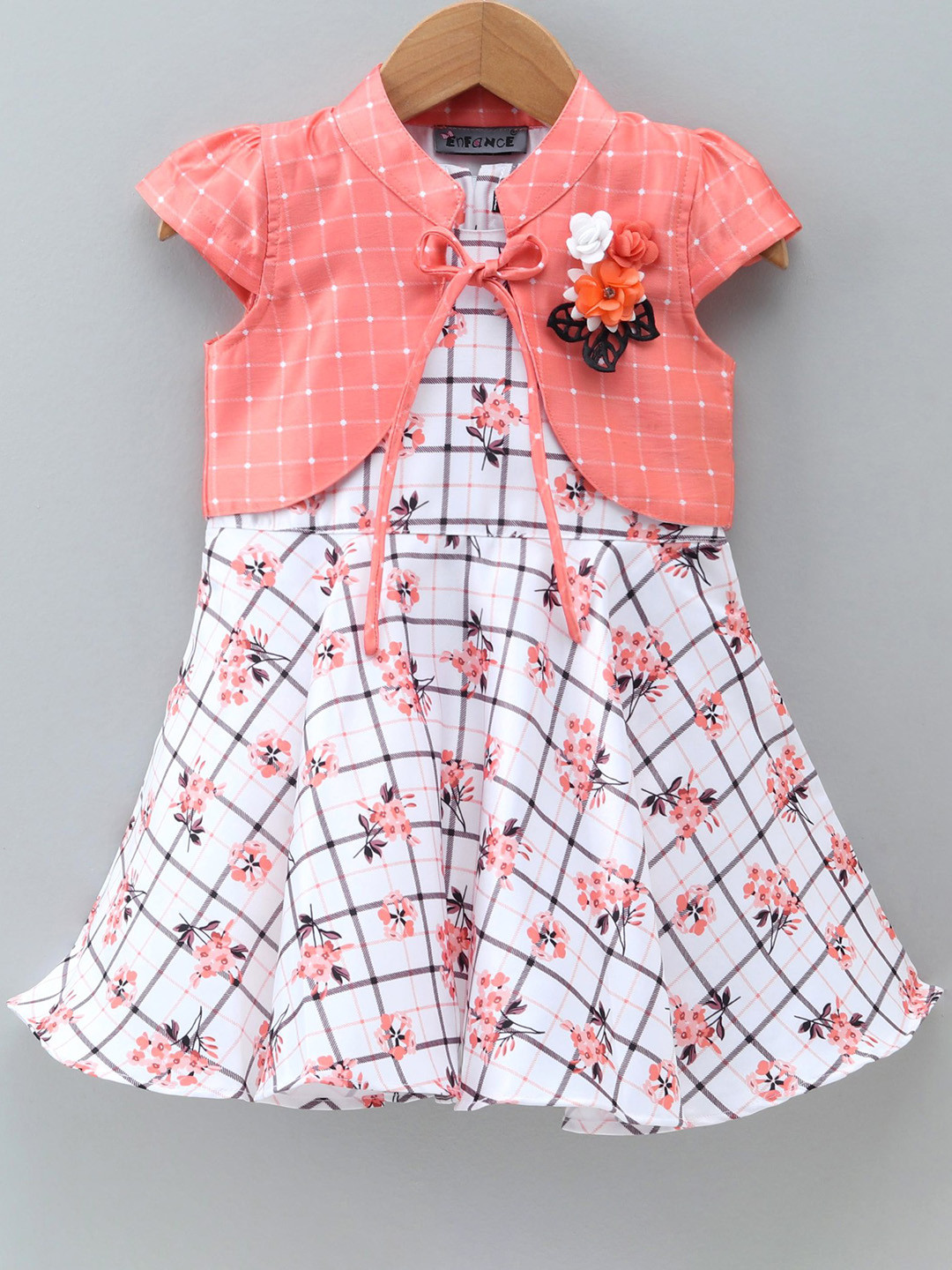 

Enfance Floral Sheath Dress, Orange
