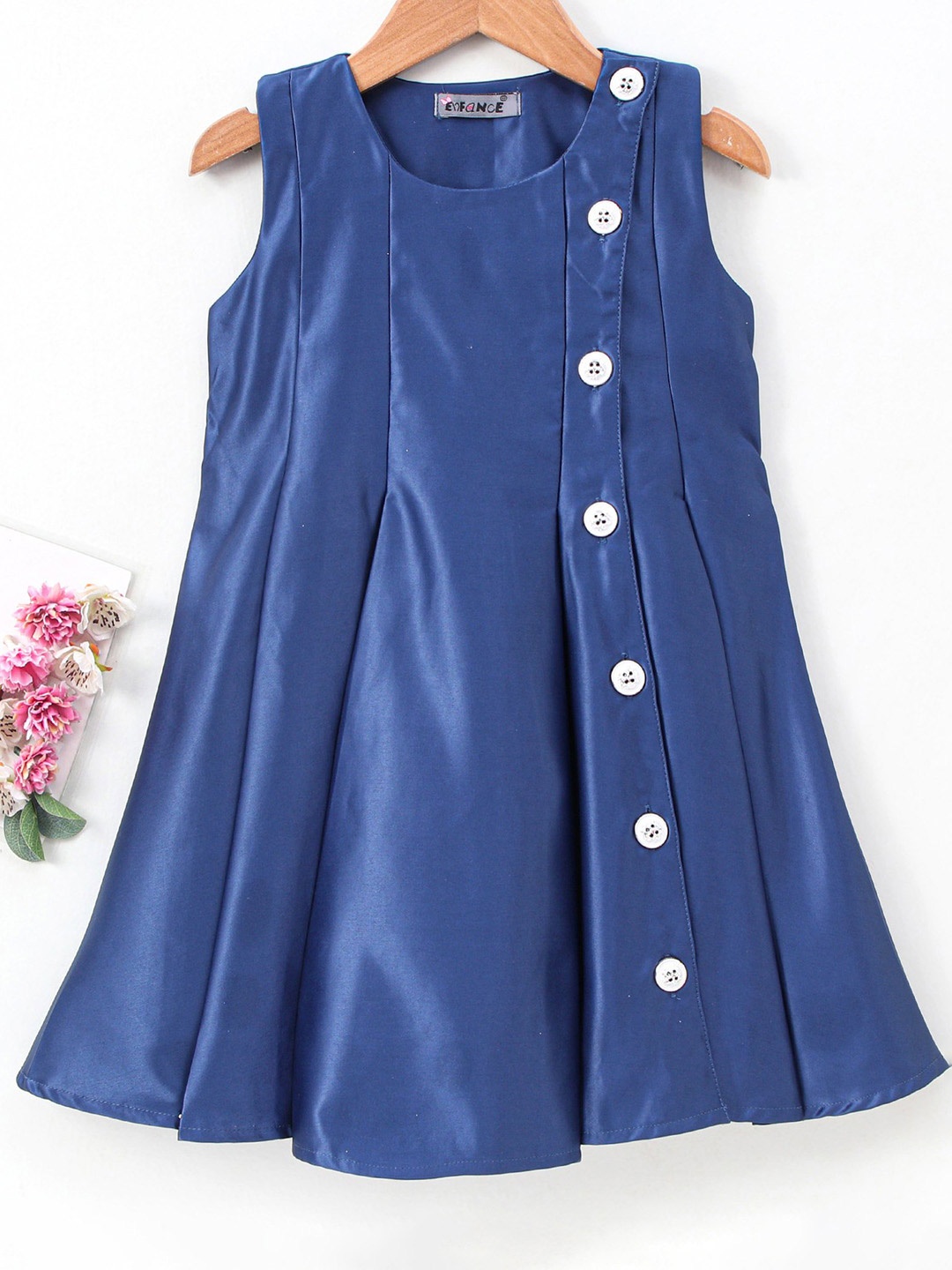

Enfance Flared A-Line Dress, Blue