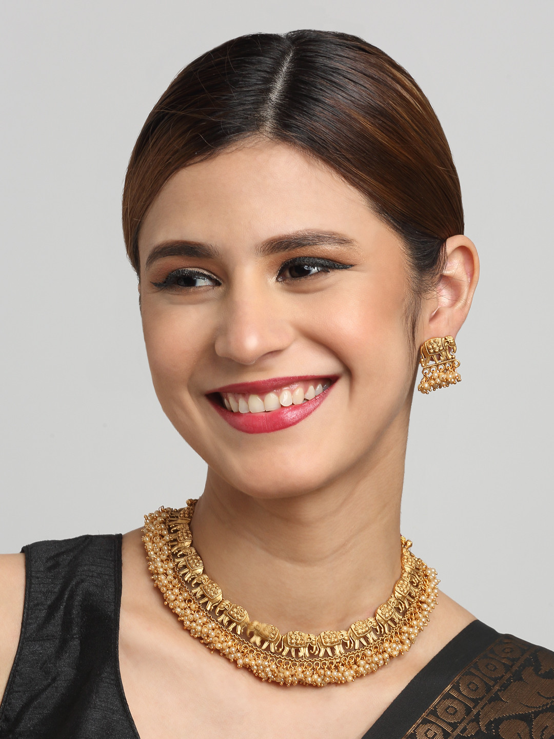 

YouBella Gold-Plated Beaded Jewellery Set