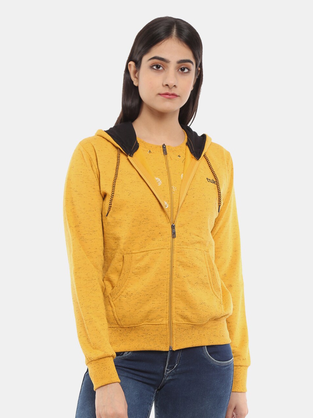 

V-Mart Women Fleece Sweatshirt, Yellow