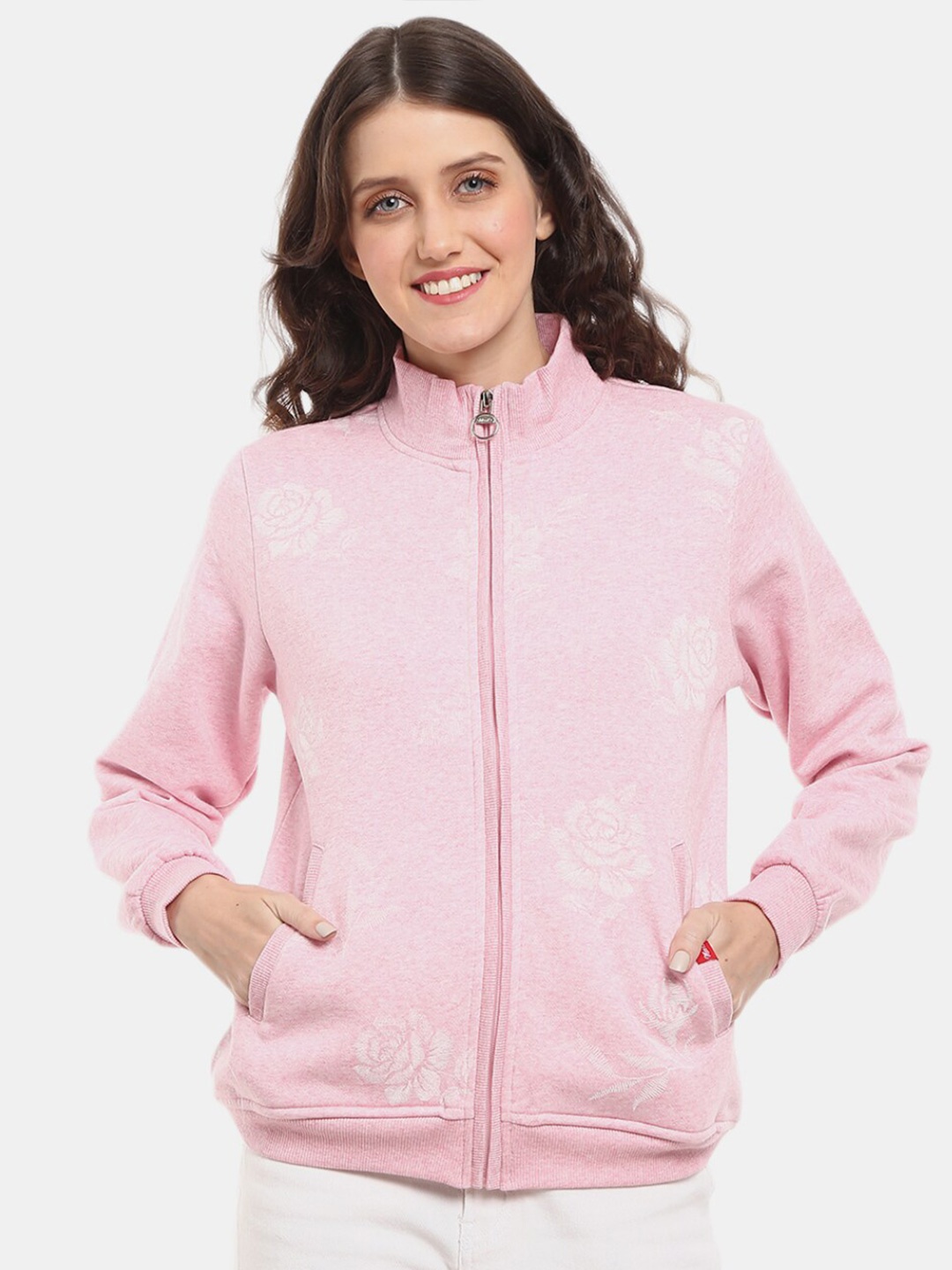 

V-Mart Women Fleece Sweatshirt, Pink
