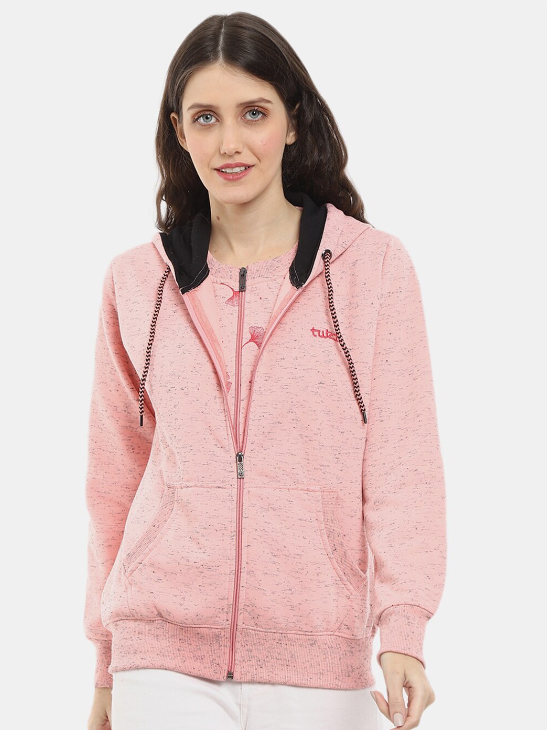

V-Mart Women Hooded Sweatshirt, Peach