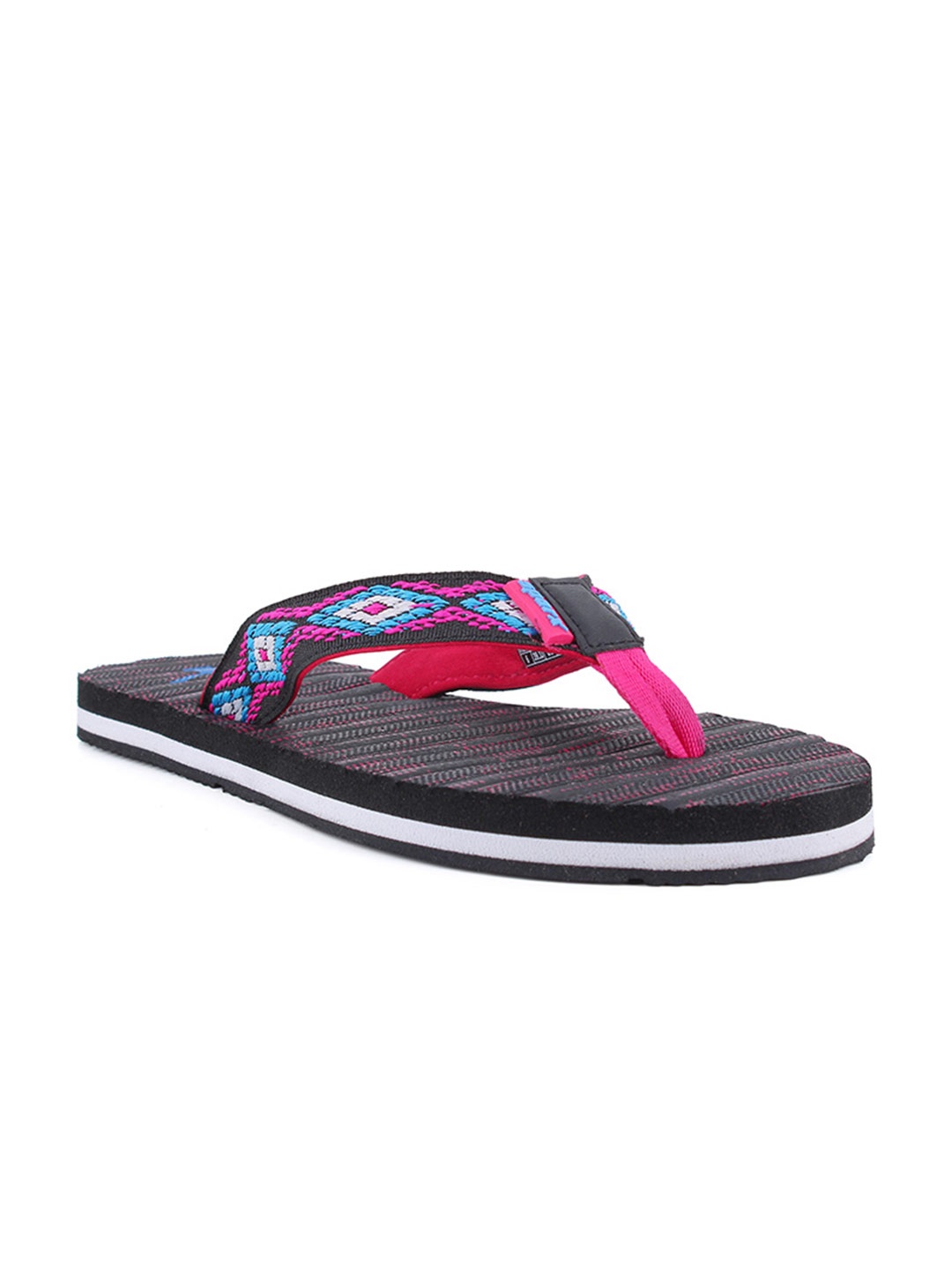 

Sparx Women Printed Thong Flip-Flops, Black