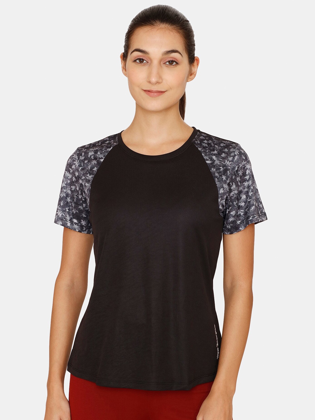 

Zelocity by Zivame Women Round Neck T-shirt, Black