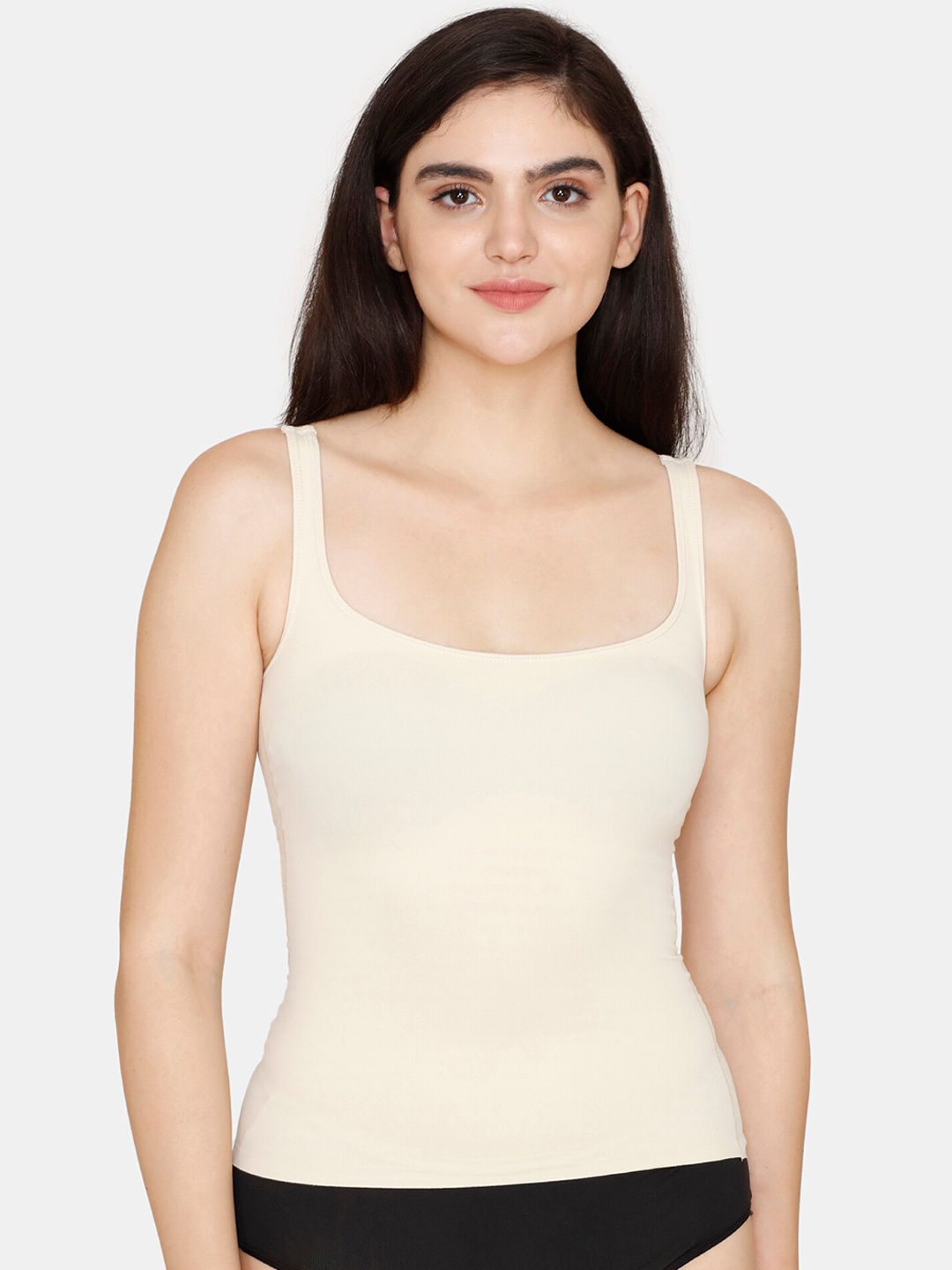 

Zivame Women Solid Shaper Brief Shapewear, Beige