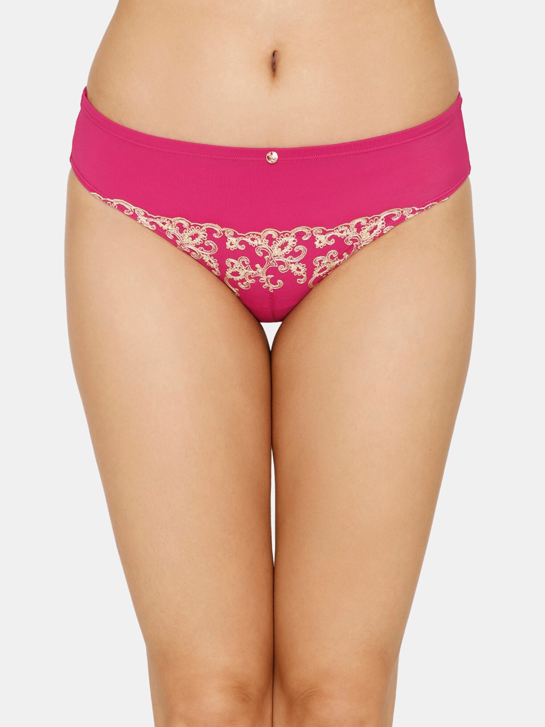 

Zivame Women Low-Rise Bikini Briefs ZI2769FASHAPINK, Pink