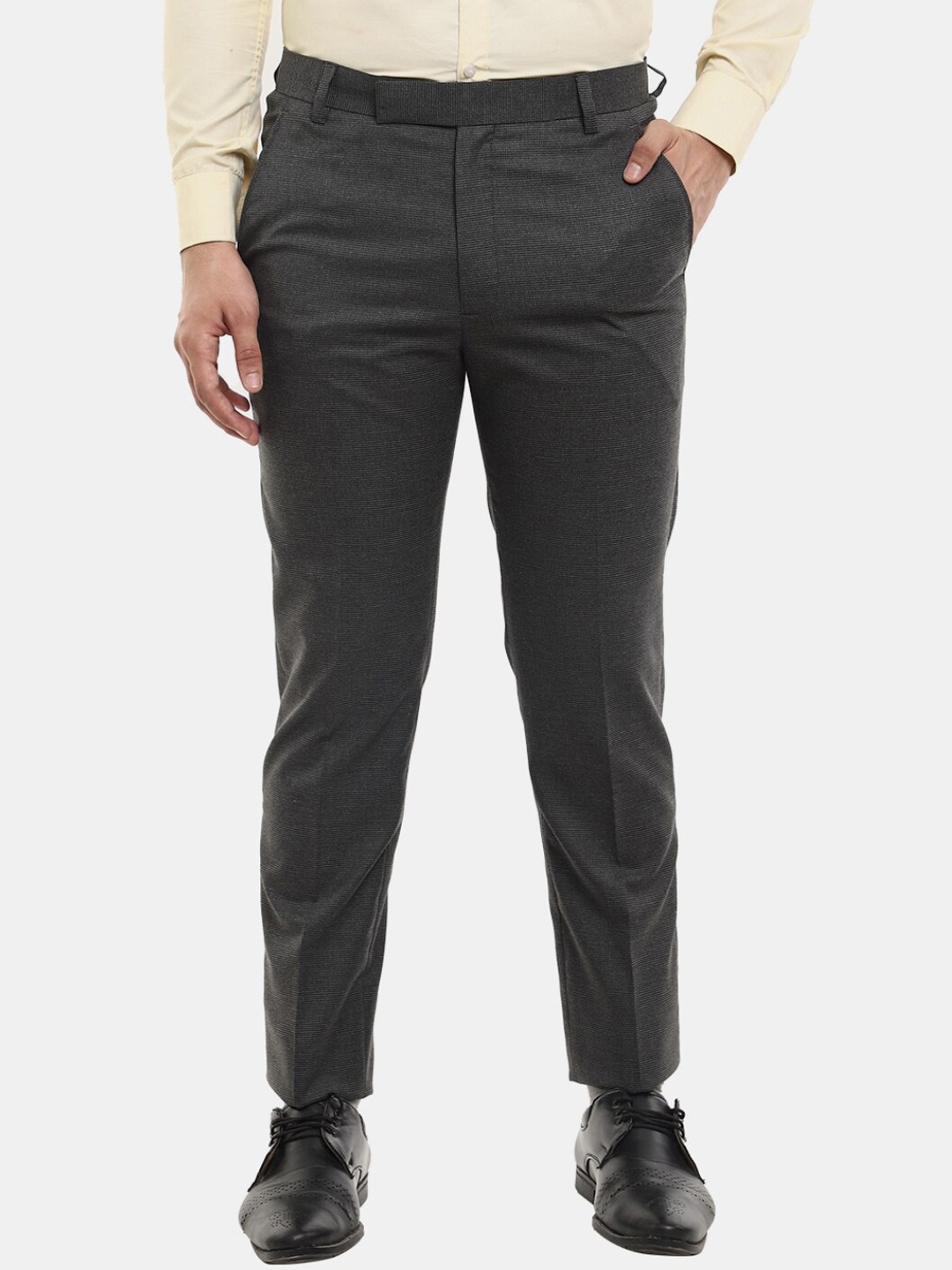 

V-Mart Men Classic Slim Fit Cotton Formal Trouser, Grey