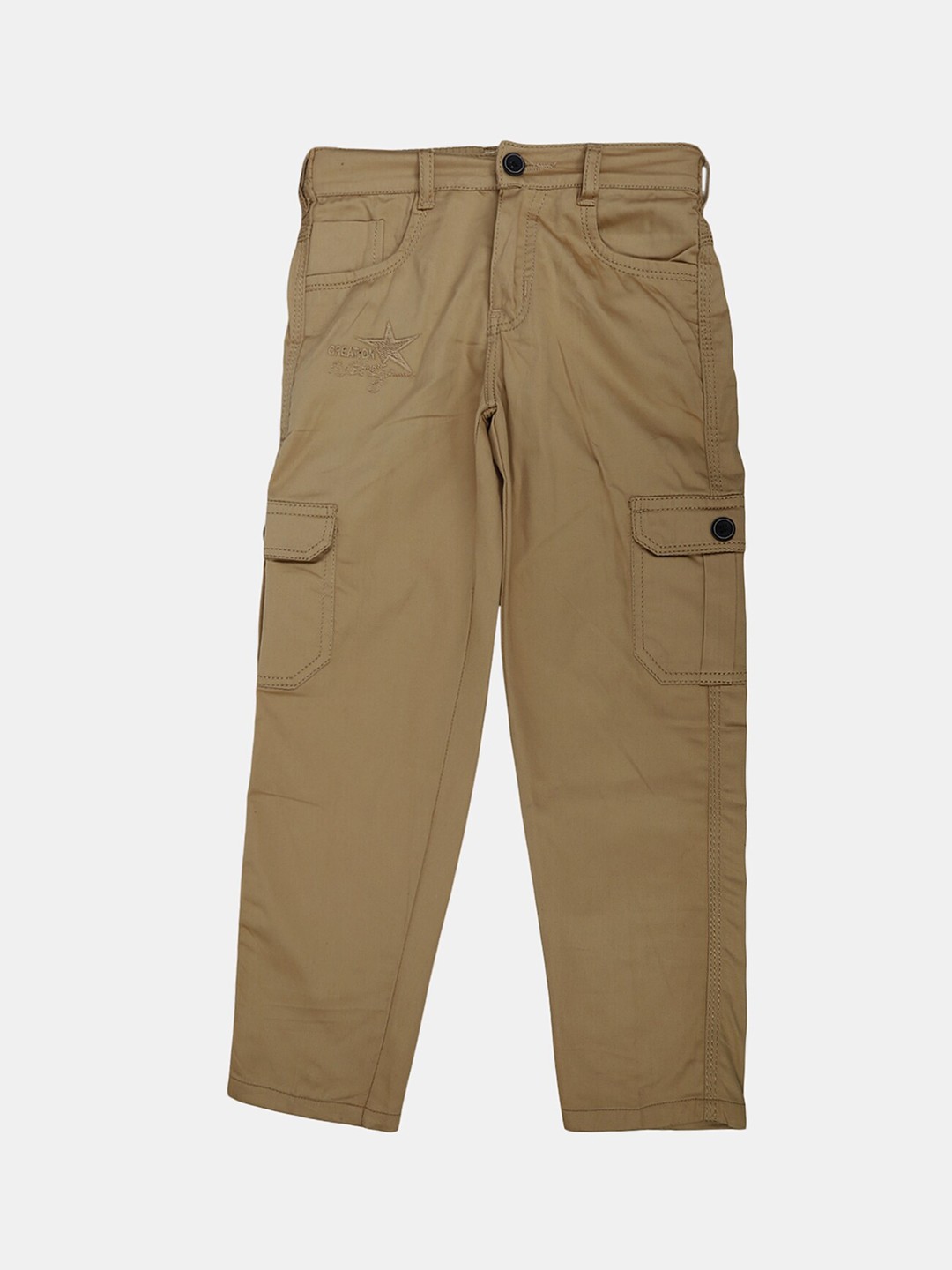 

V-Mart Boys Classic Cargos Trousers, Beige