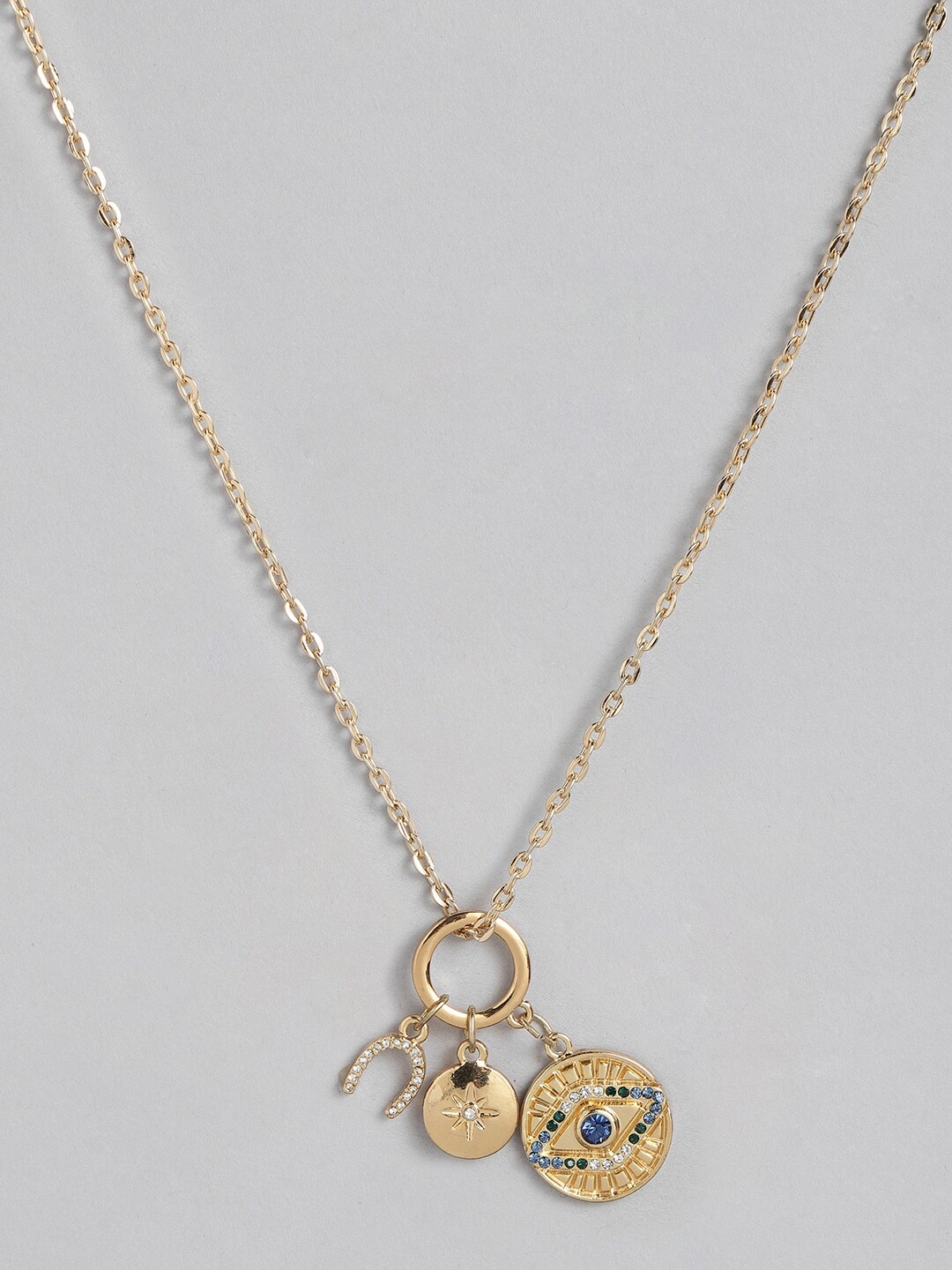 

DressBerry Necklace With Changeable Pendant, Gold