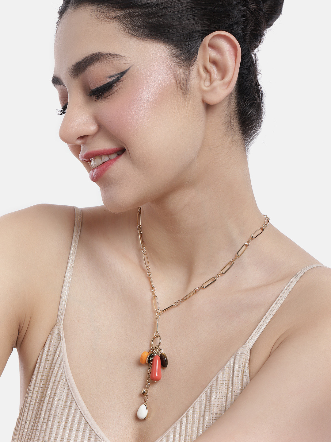 

DressBerry Contemporary Necklace, Gold
