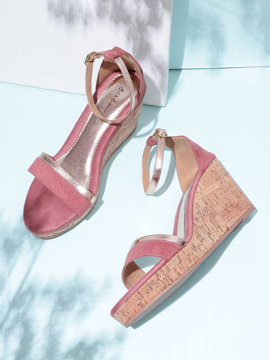 

Mast & Harbour Colourblocked Wedges, Mauve