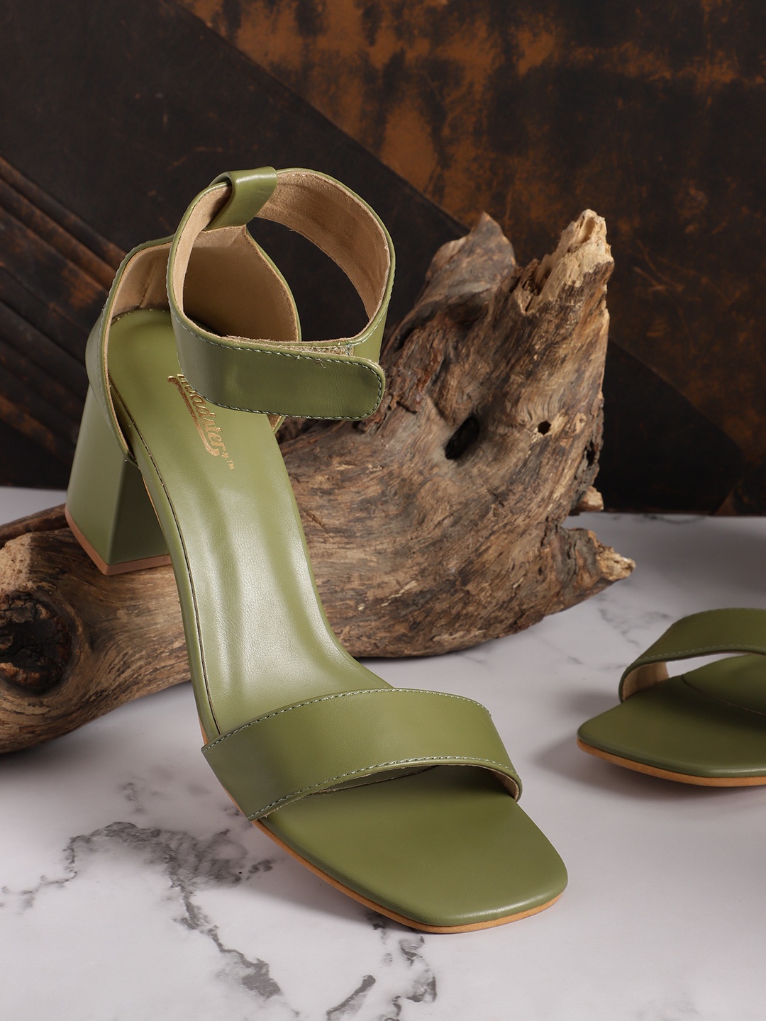 

The Roadster Lifestyle Co. Mid-Top Block Heels, Olive