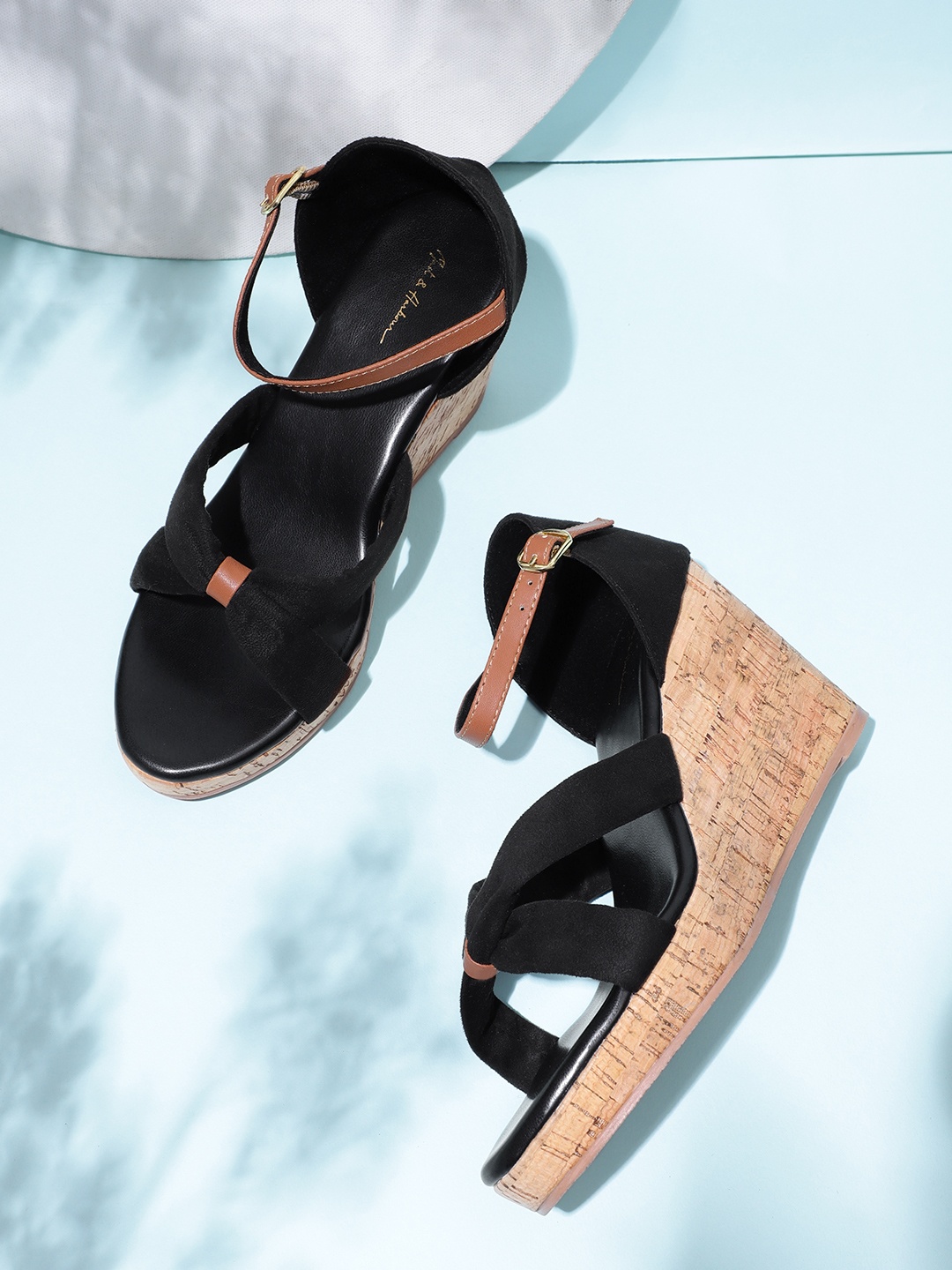 

Mast & Harbour Mid-Top Wedges, Black