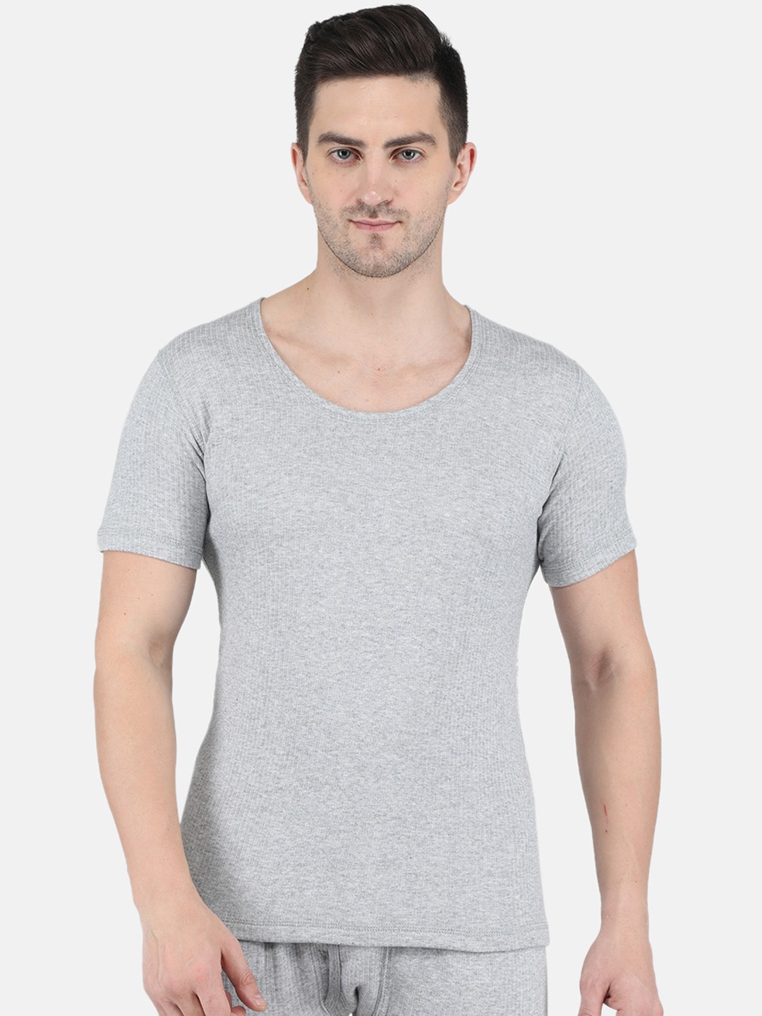 

Monte Carlo Men Cotton Thermal Vest, Grey