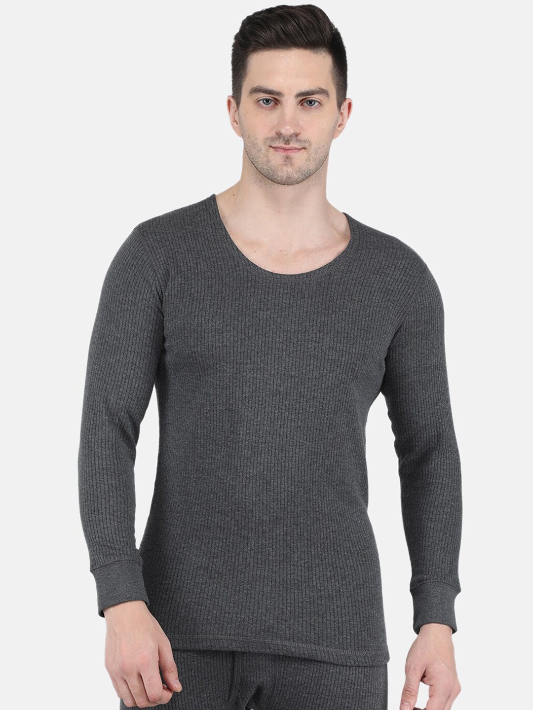 

Monte Carlo Men Cotton Thermal Top, Grey