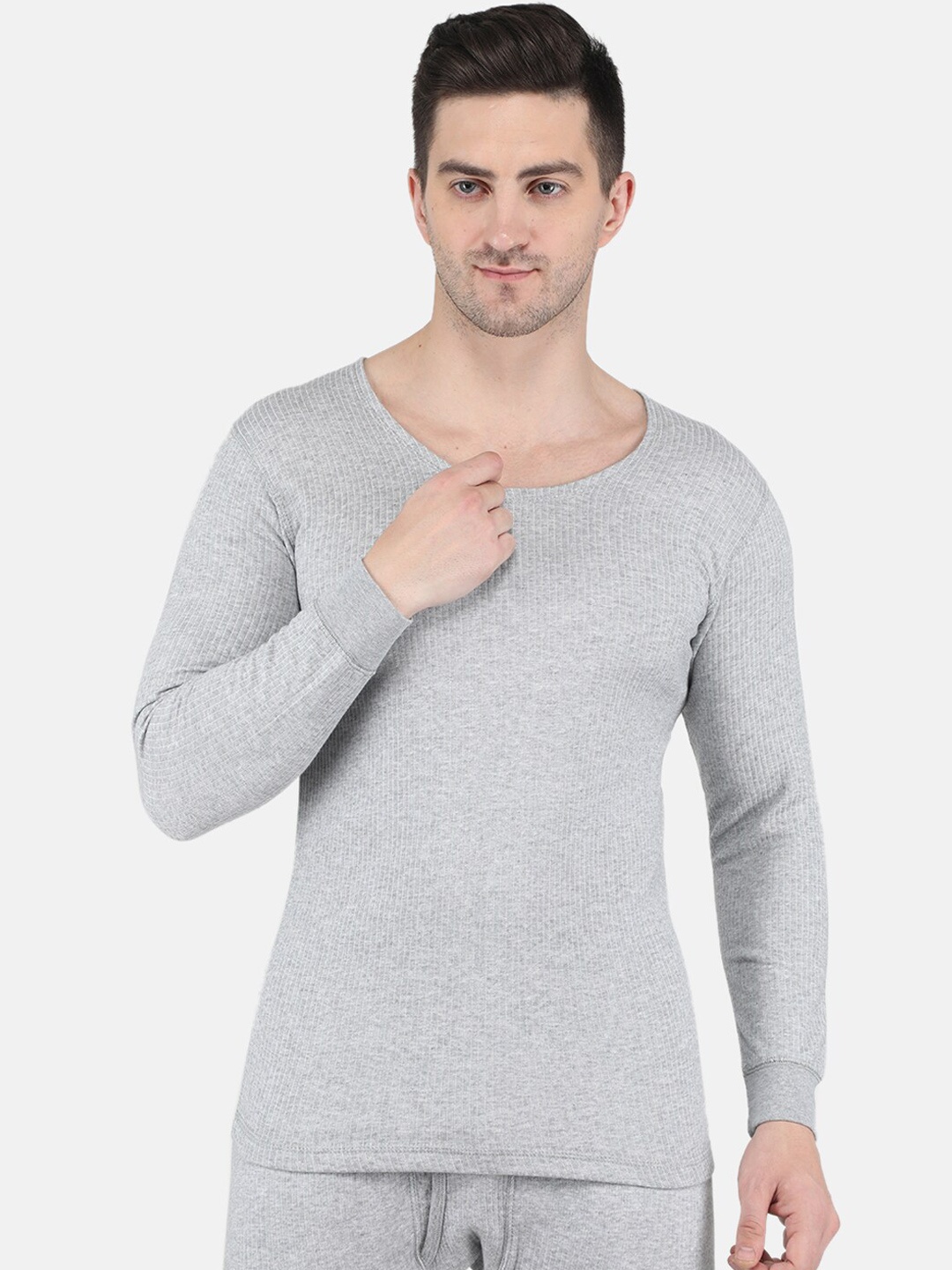 

Monte Carlo Men Cotton Thermal Vest, Grey