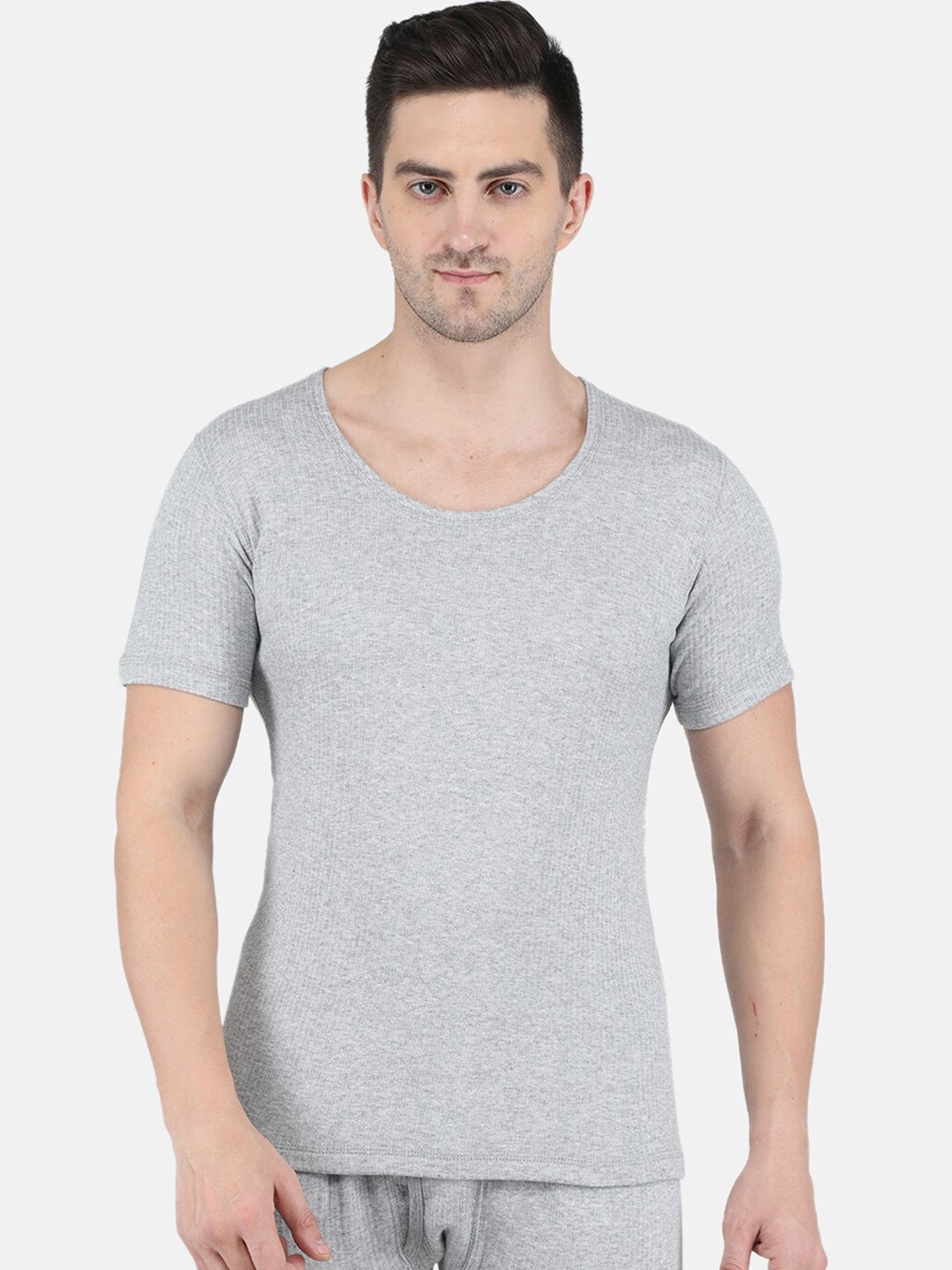 

Monte Carlo Men Cotton Thermal Tops, Grey
