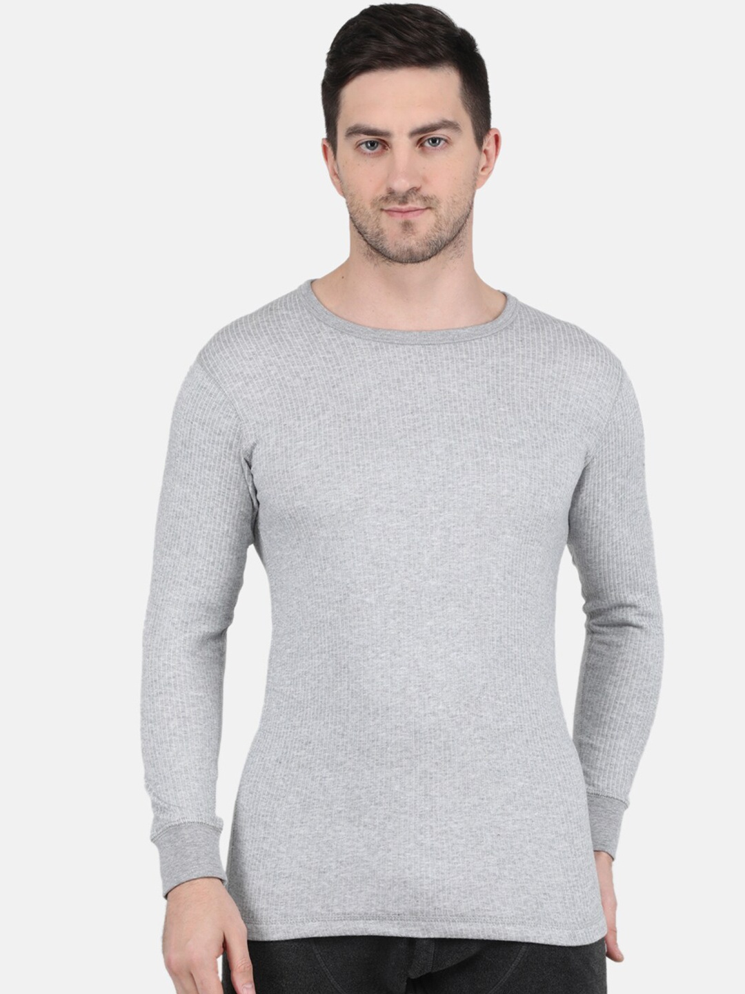 

Monte Carlo Men Cotton Thermal Tops, Grey