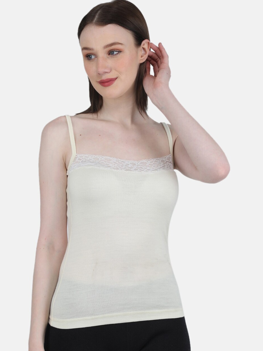 

Monte Carlo Women Wool Thermal Camisole, Cream