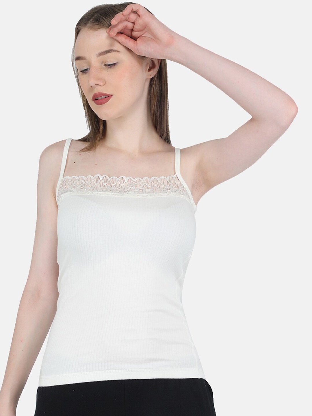 

Monte Carlo Women Cotton Thermal Camisole, Off white