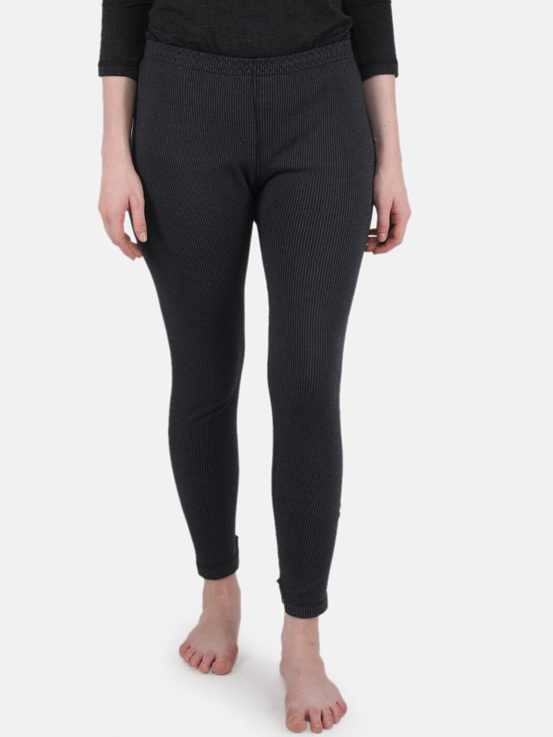 

Monte Carlo Women Plus Size Cotton Thermal Lower Bottoms, Black