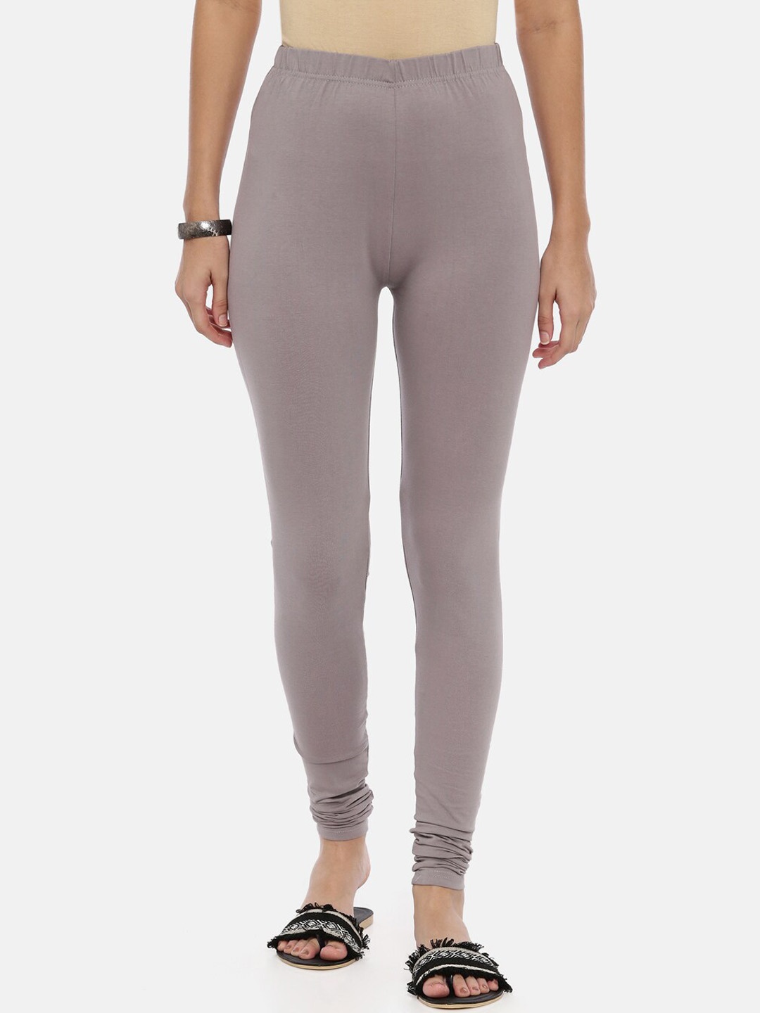 

Souchii Churidar-Length Comfort-Fit Leggings, Grey