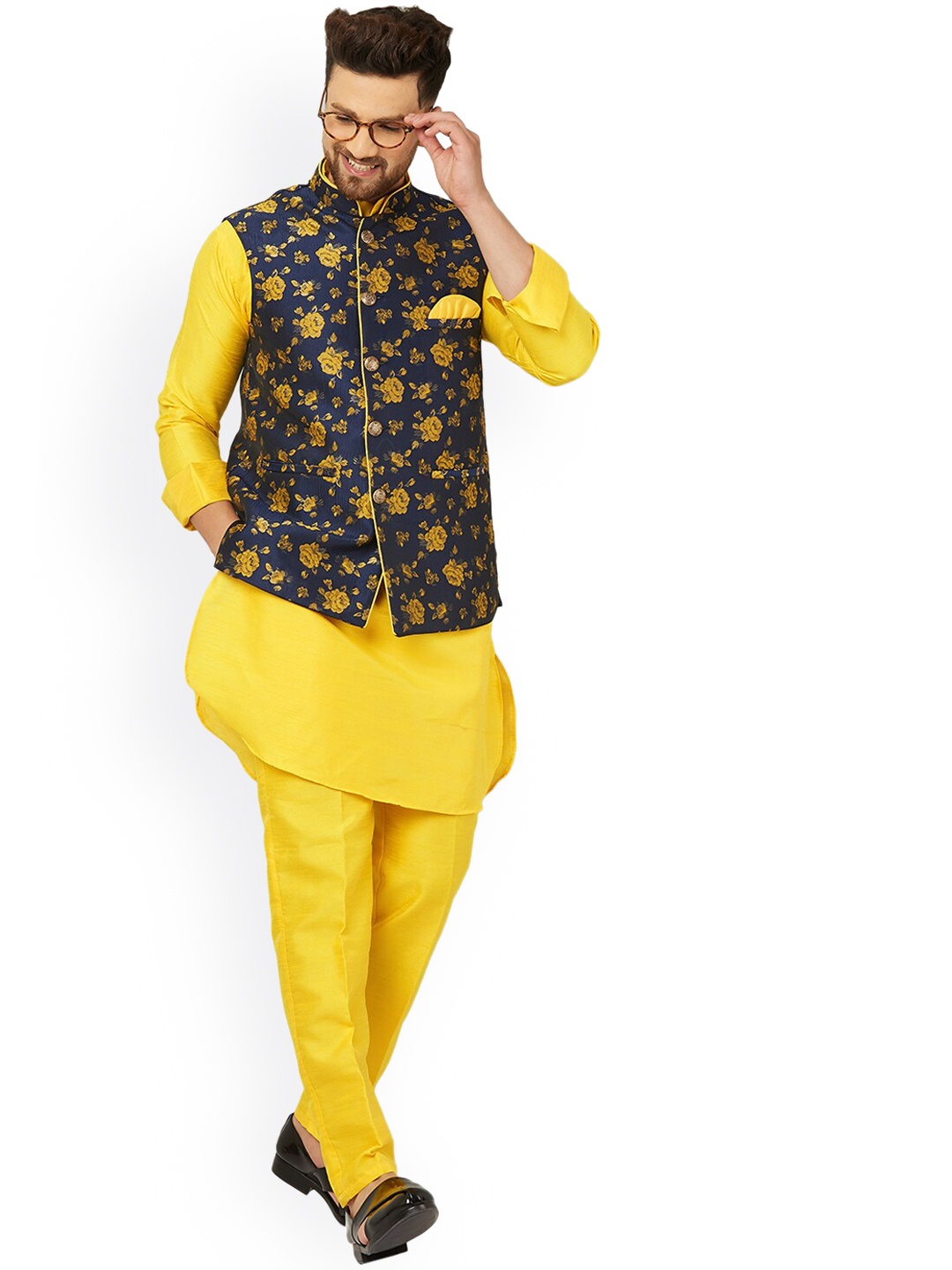 

Armaan Ethnic Men Kurta With Trousers, Yellow