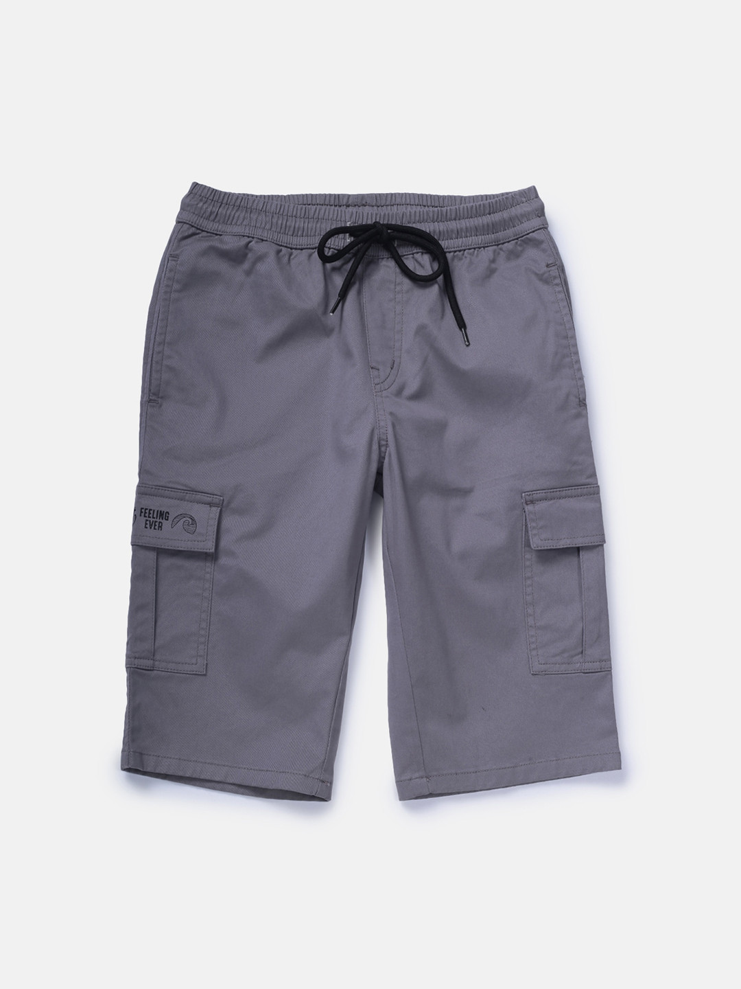 

Gini and Jony Boys Cotton Cargo Shorts, Grey