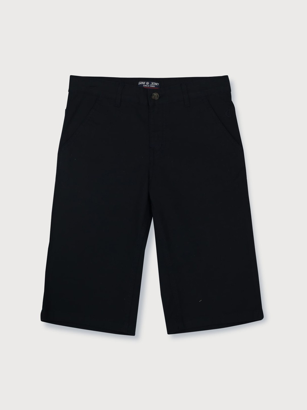 

Gini and Jony Boys Cotton Denim Shorts, Black