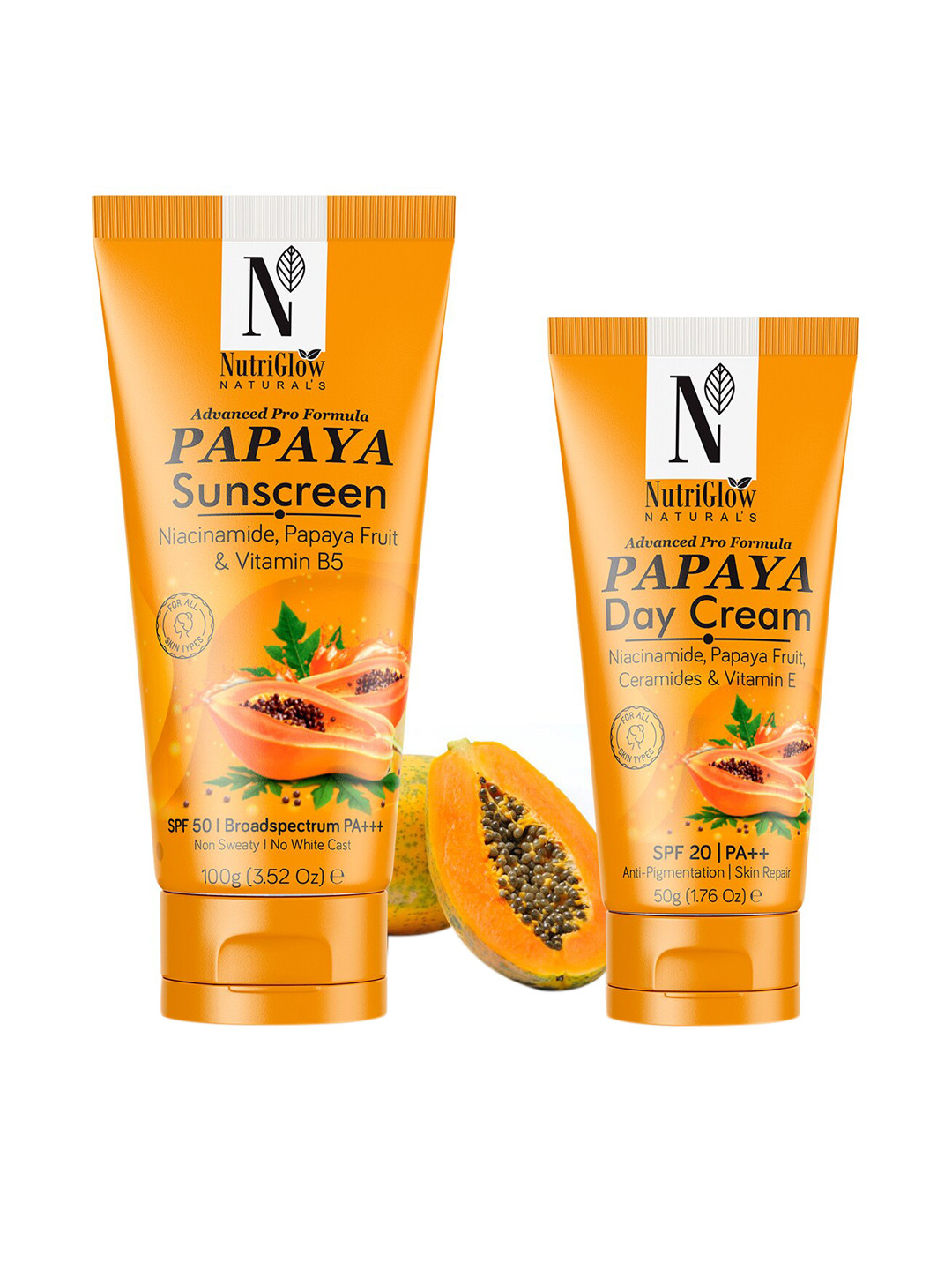 

NutriGlow Naturals Advanced Pro Formula Pappaya Skin Care Gift Set, Yellow