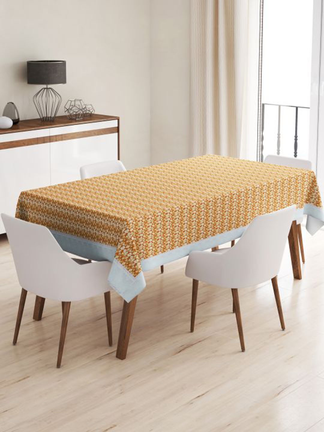 

BIANCA Brown Printed Table Cover