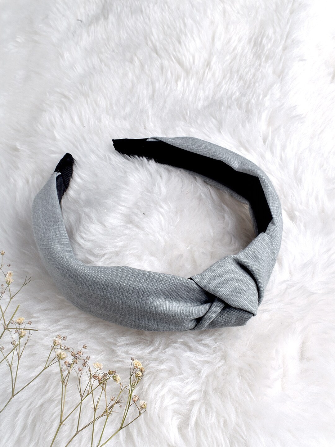 

JOKER & WITCH Women Turban Knot Hairband, Grey