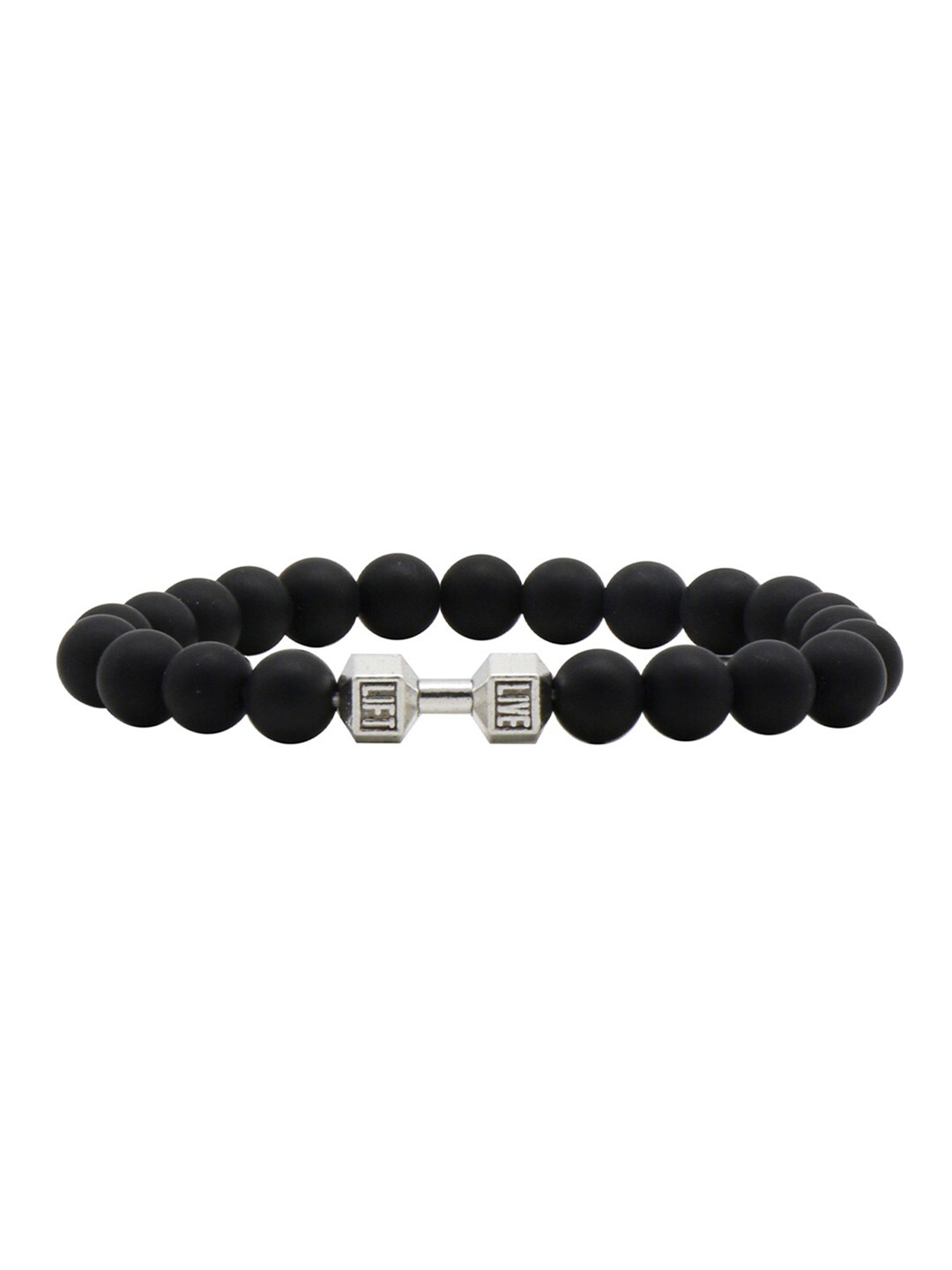 

JOKER & WITCH Men Beaded Bracelet, Black