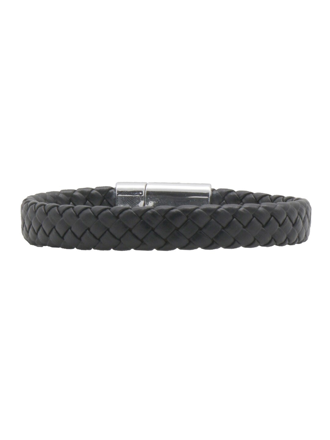 

JOKER & WITCH Men Leather Wraparound Bracelet, Black