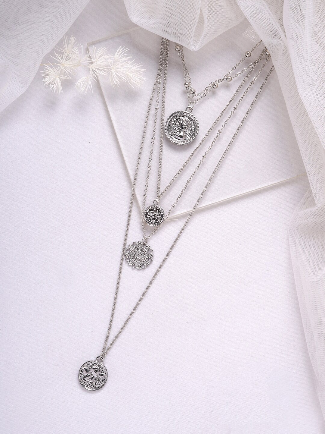 

JOKER & WITCH Silver-Plated Layered Necklace