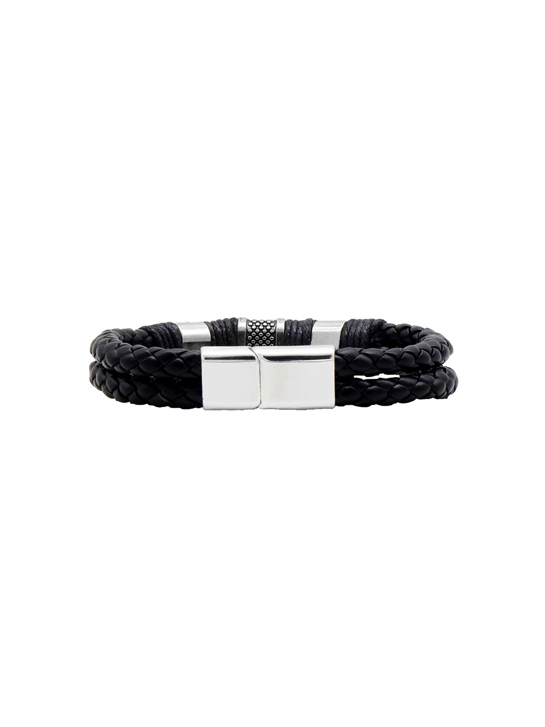 

JOKER & WITCH Men Logan Braided Wraparound Bracelet, Black