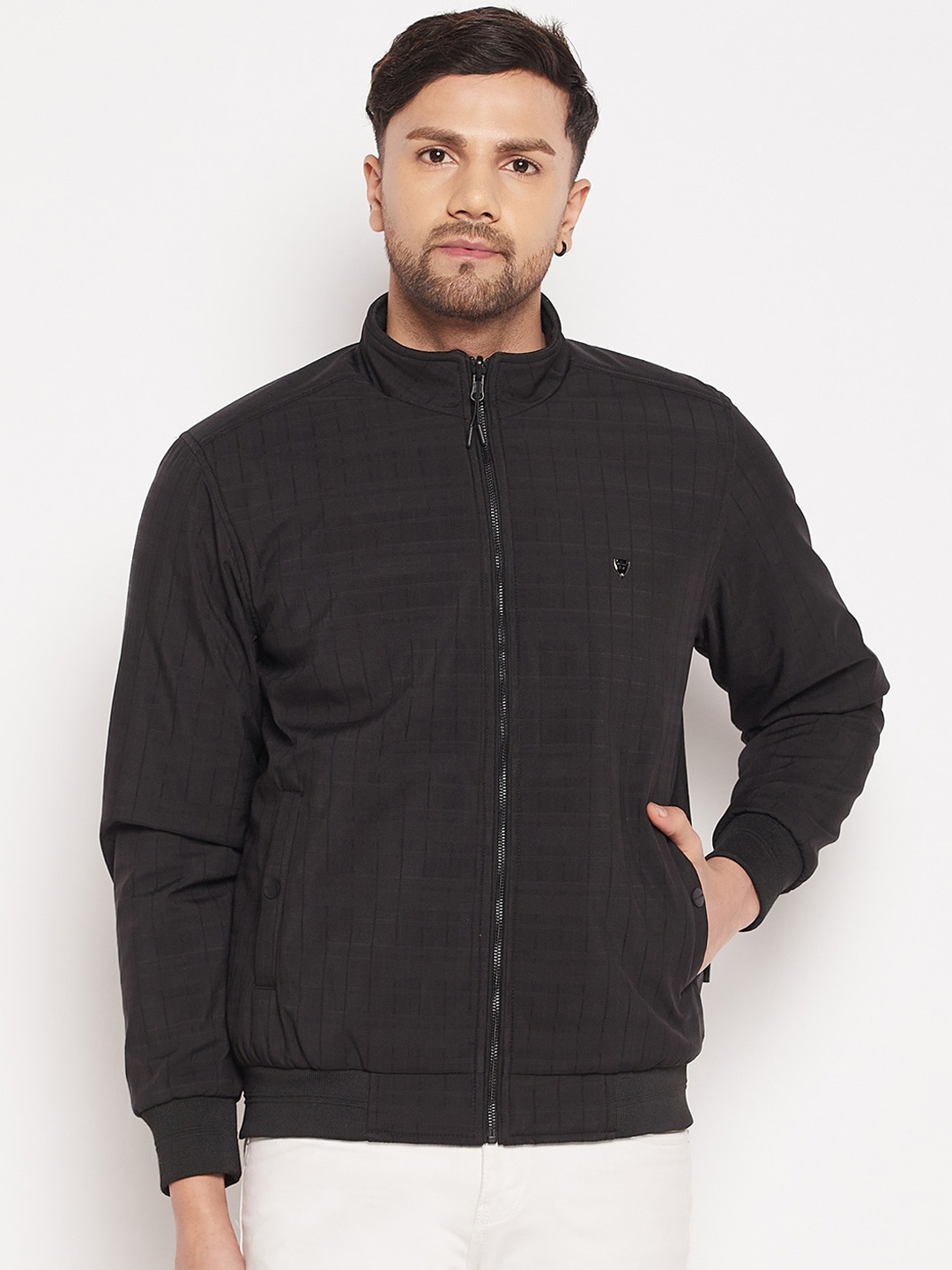 

Okane Men Reversible Bomber Jacket, Black