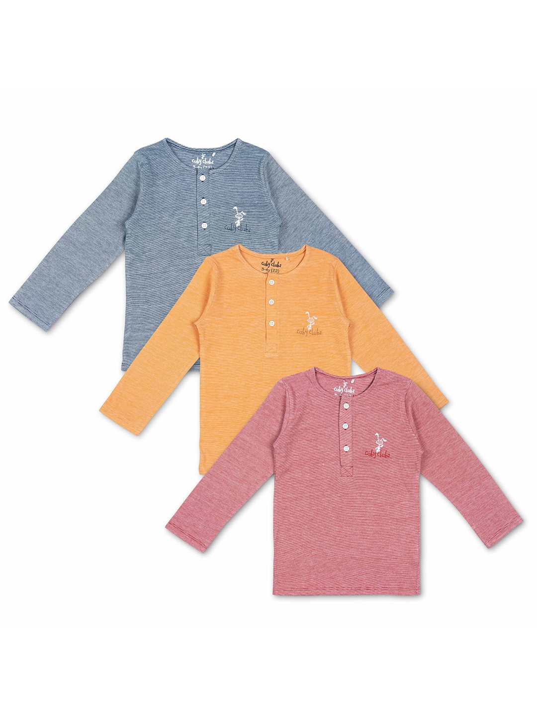 

Cuby Clubz Boys Mauve & Mustard Yellow 3 T-shirt