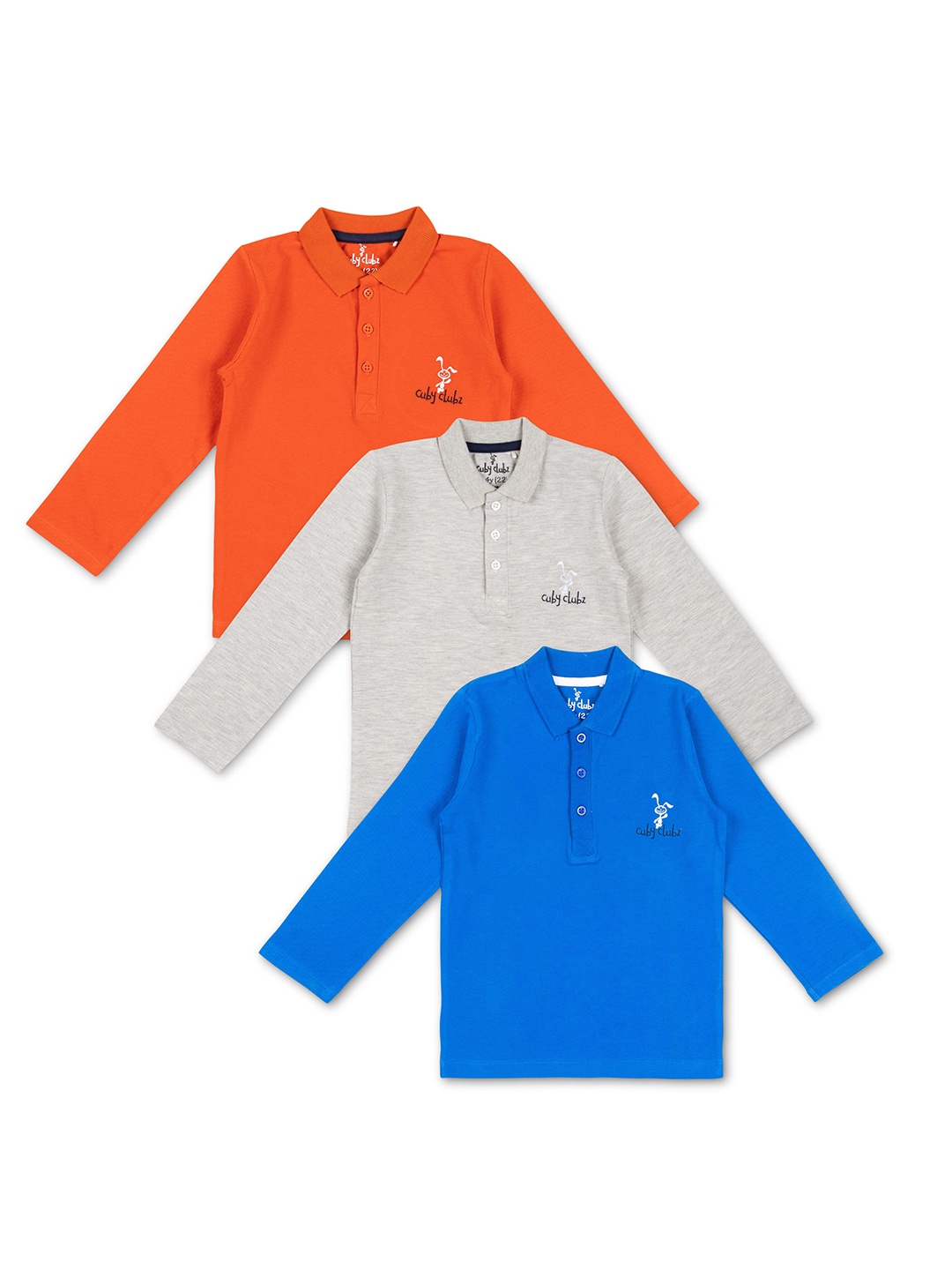 

Cuby Clubz Boys Multicoloured 3 Henley Neck T-shirt, Multi