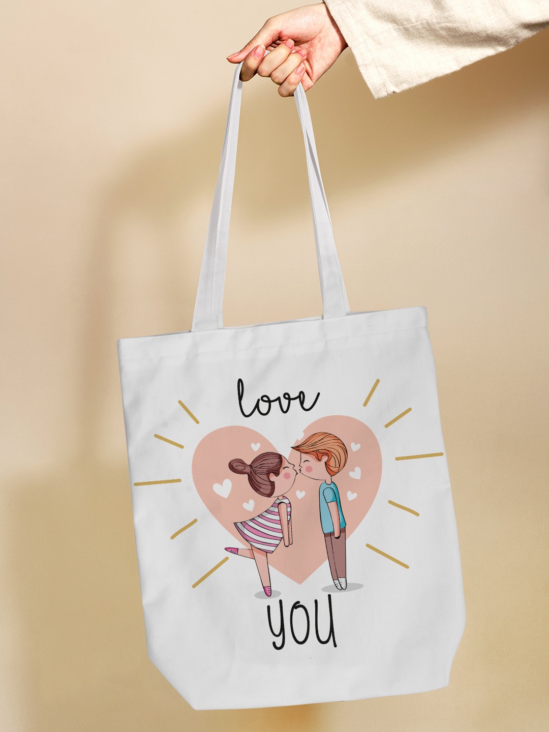 

Crazy Corner Printed Oversized Shopper Tote Bag, White
