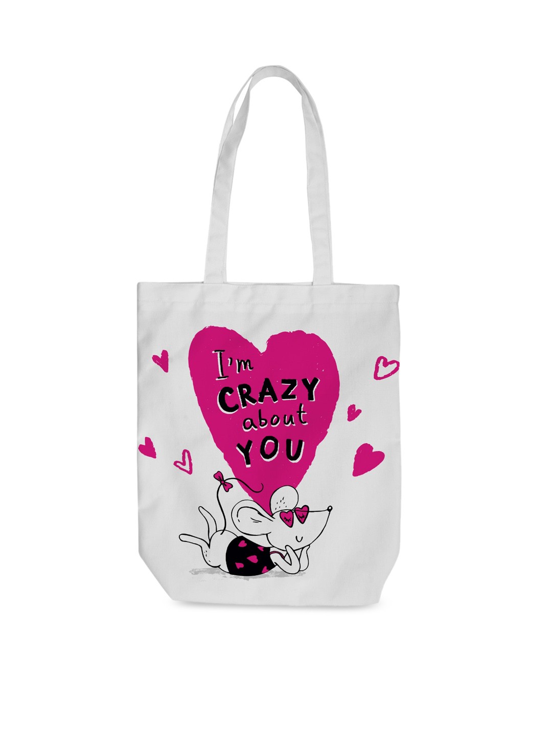 

Crazy Corner Printed Shopper Tote Bag, White