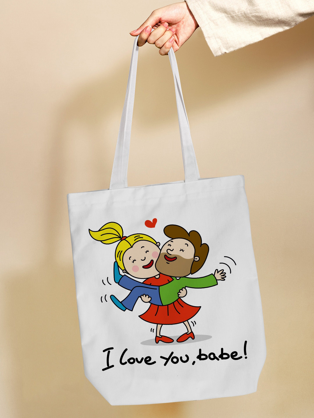 

Crazy Corner Printed Oversized Shopper Tote Bag, White