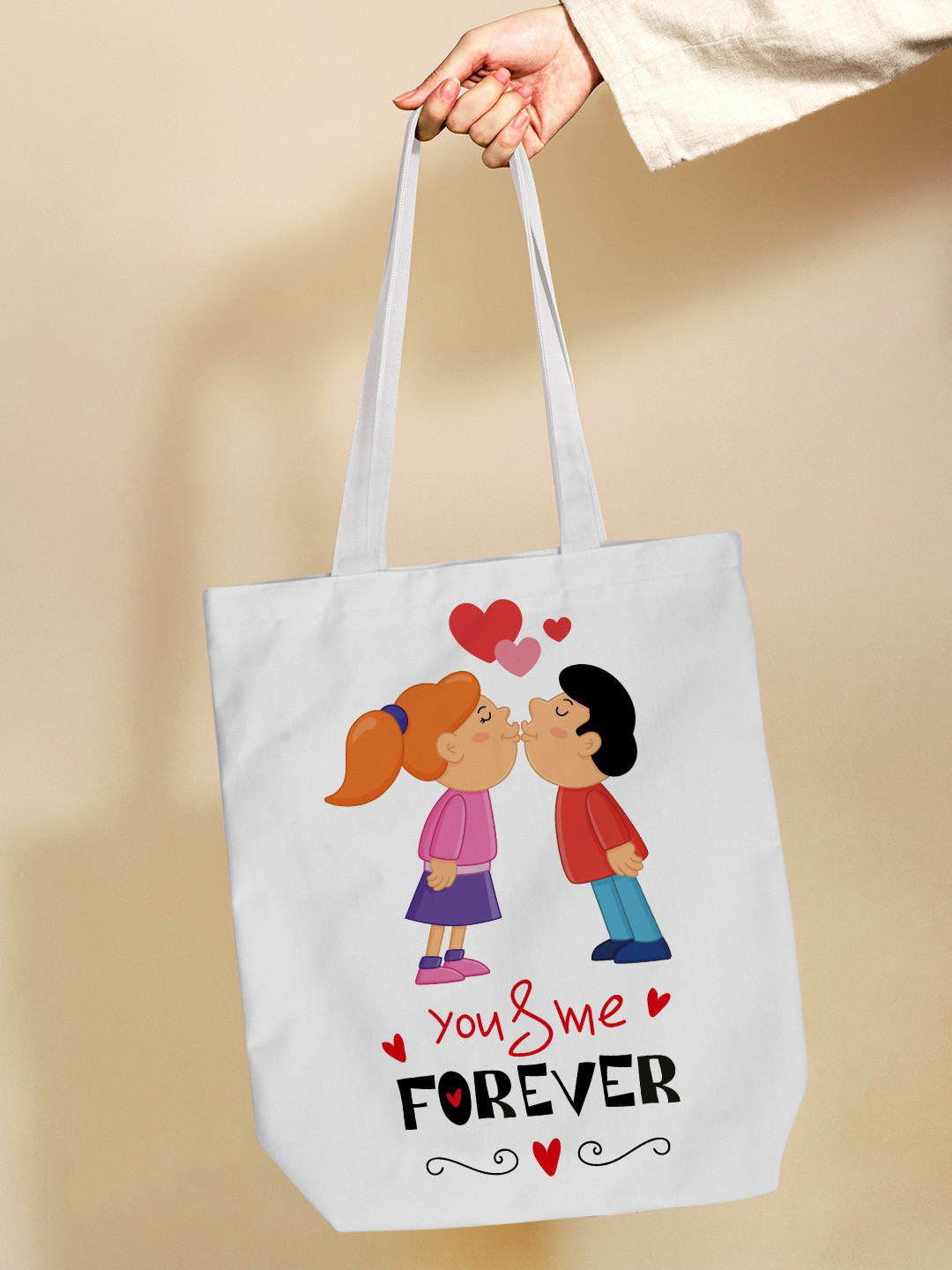 

Crazy Corner Printed Shopper Tote Bag, White