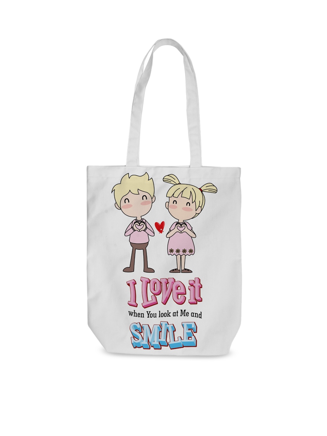 

Crazy Corner Printed Shopper Tote Bag, White