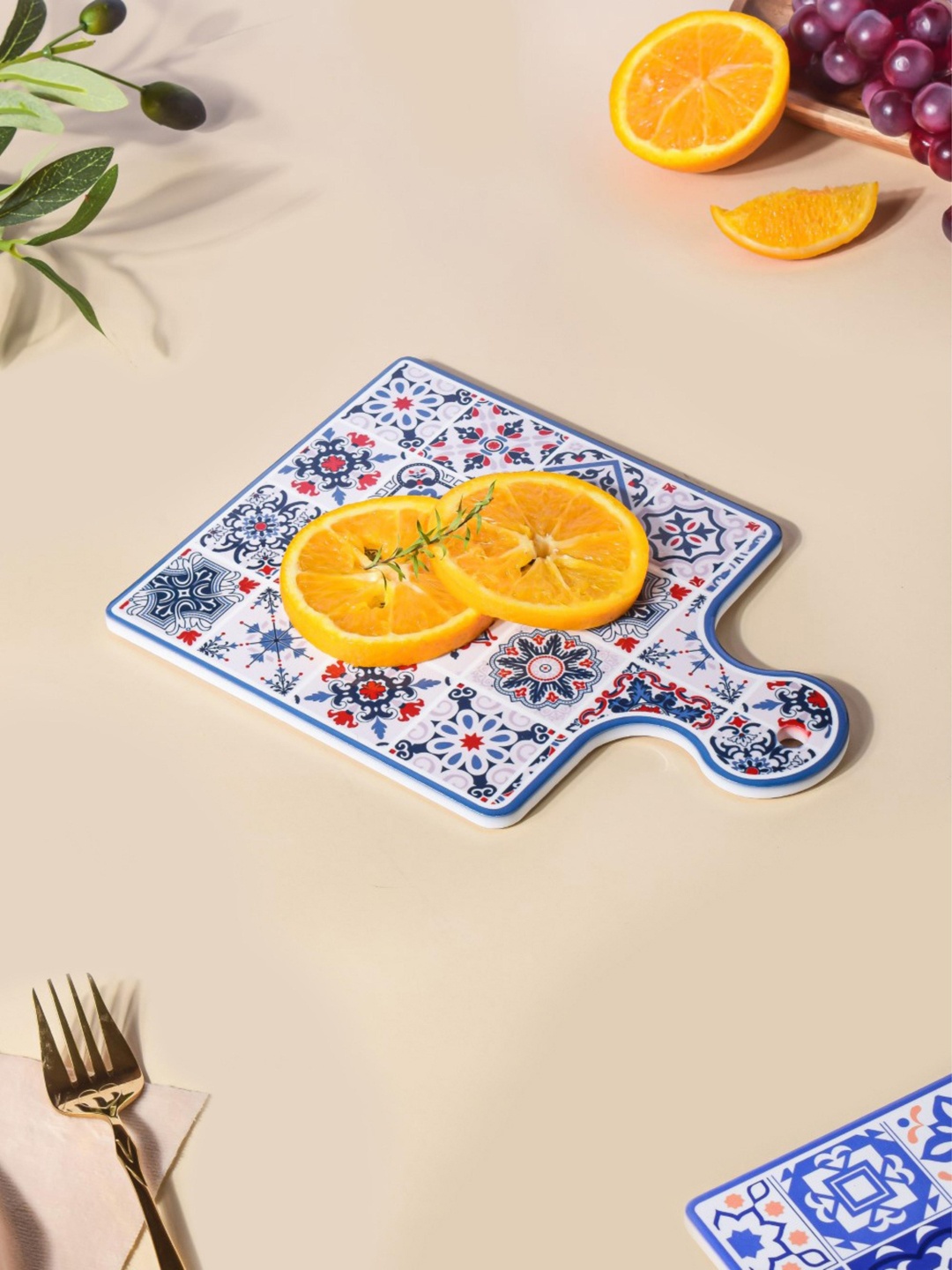 

Nestasia Blue and White Portuguese Tile Platter
